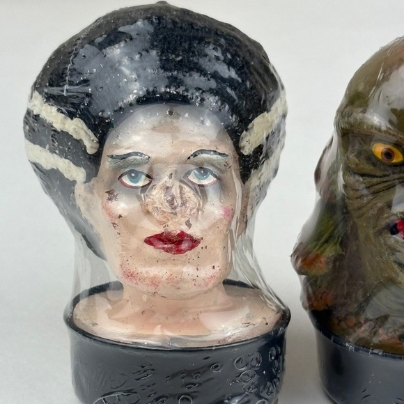 VTG 1990 Universal Studios Monsters Set Of 2 Candles Sealed + 1 unbranded,‎ 2.5" - Picture 2 of 4